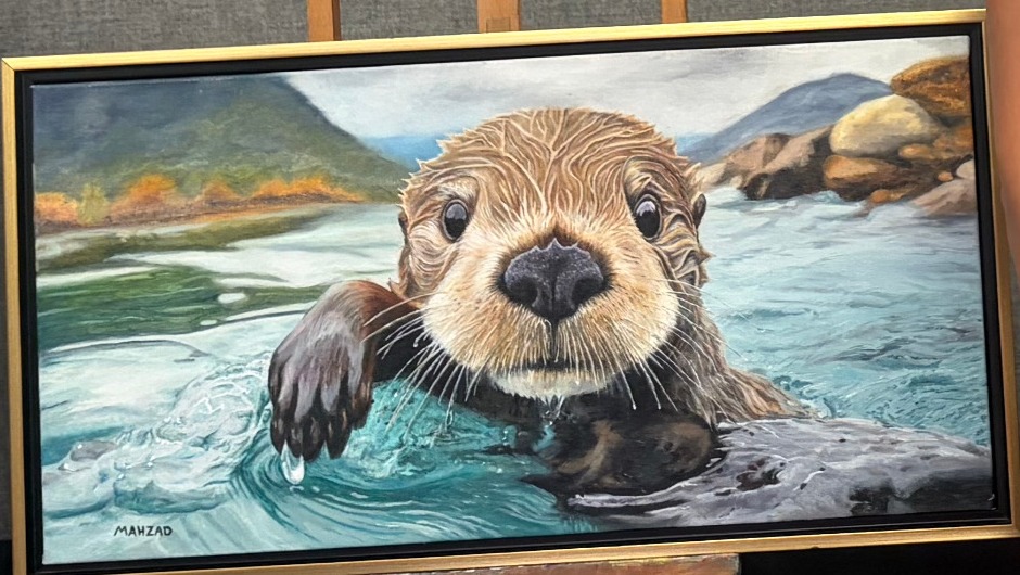 Otter Pop painting by Mahzad Stearns