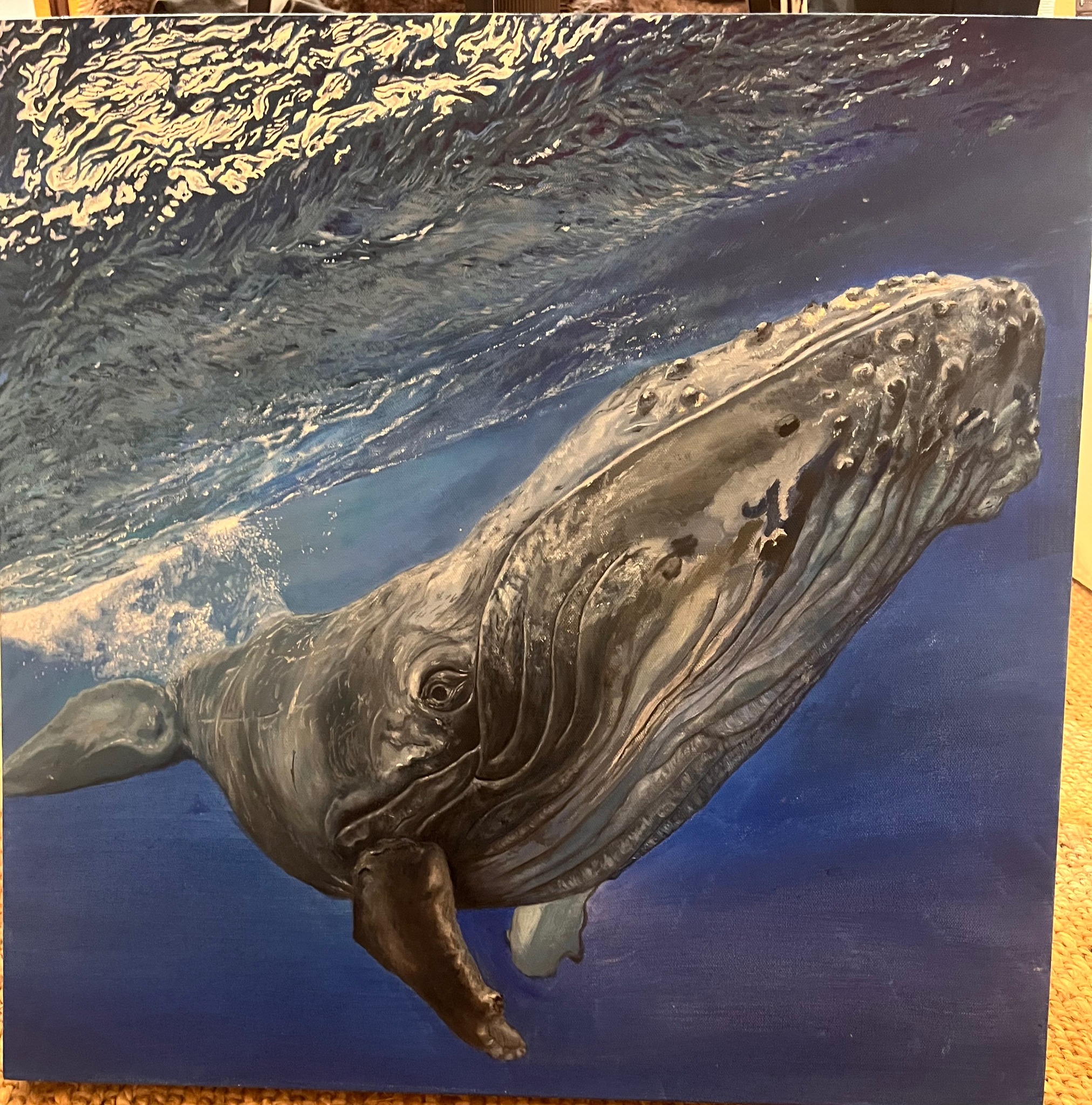 Whale painting